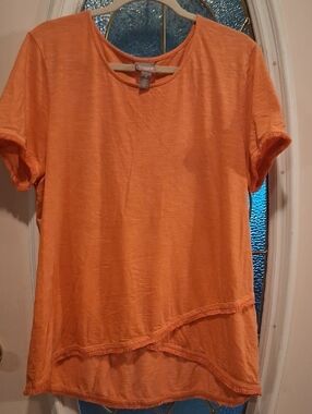 Chico's Bright Orange Crewneck Tee